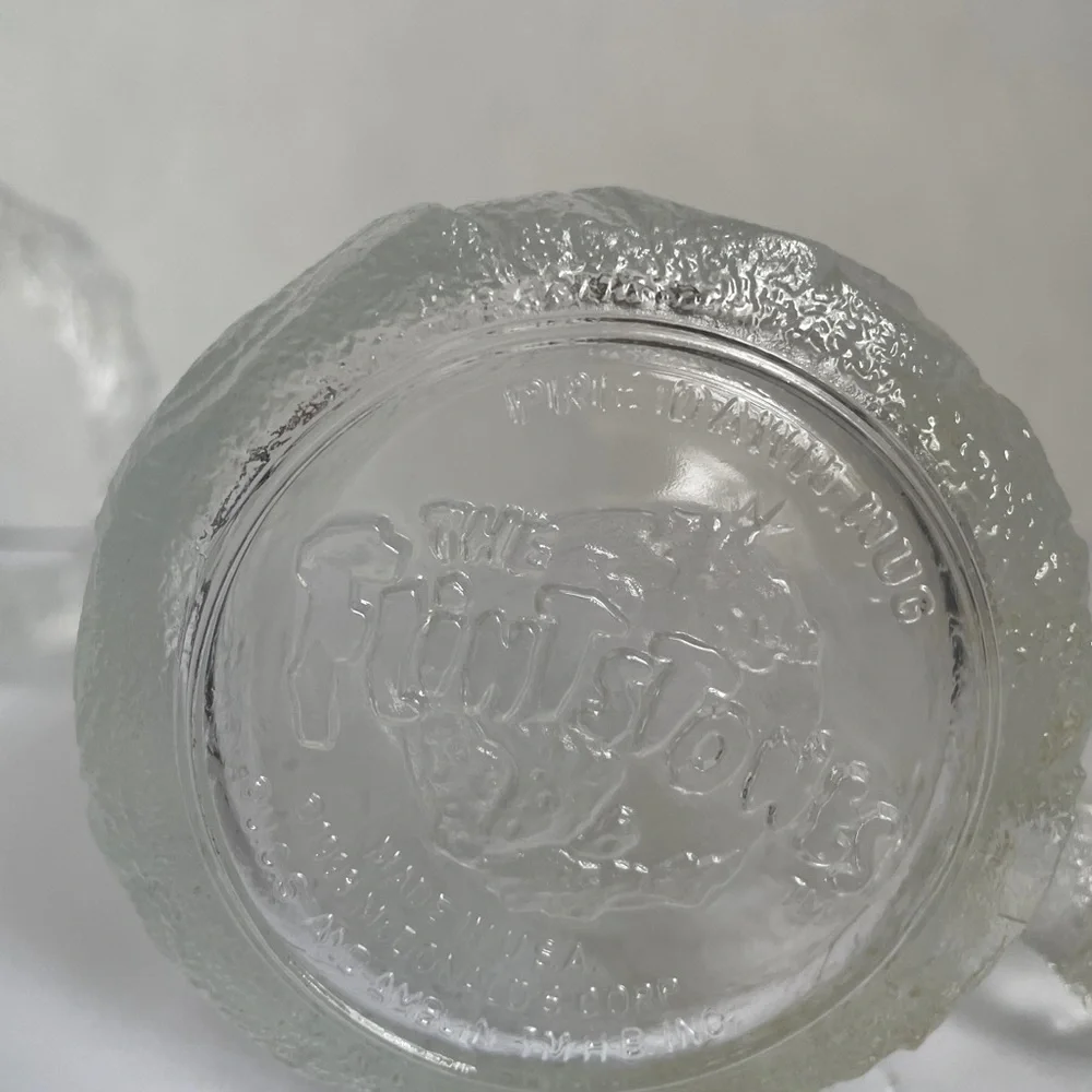 Flintstone themed Ronald McDonald frosted glass mugs. - Picture 4 of 5